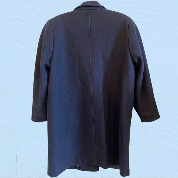 Vintage 80s Antels wool coat gold buttons oversized - Picture 5 of 11